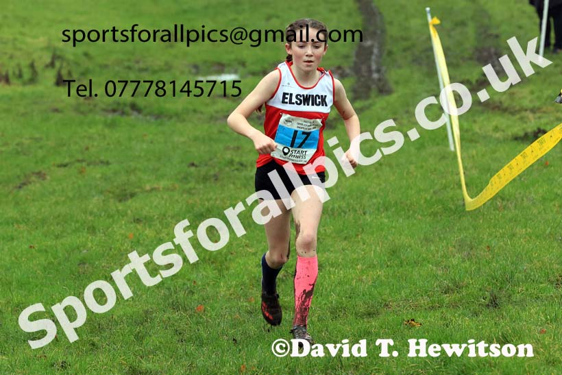 Girls under-13s 2023 NECAA Cross Country Relays, Thornley Hall Farm, Peterlee, County Durham. Photo: David T. Hewitson/Sports for All Pics